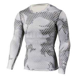 Imprimé personnalisé Hommes Manches Longues Rash Guard Respirant Protection Solaire Surf Conception Personnalisée Concevez Votre Propre - Product Image 3