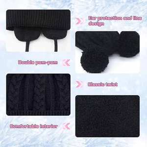Fabricants de bonnets chauds tricotés en gros et vente en gros Chapeaux tricotés en acrylique de qualité supérieure Bonnet Jacquard - Product Image 3