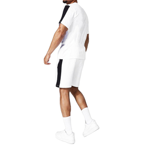 Conjunto de ropa deportiva de 2 piezas con estampado personalizado de marca para hombre, pantalones cortos de fitness de verano y camiseta de manga corta, opciones de talla grande - Product Image 1