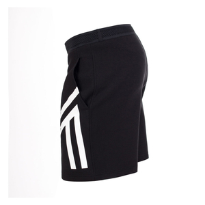 Pantalones Cortos Bermuda de Algodón Gris para Hombre con Diseño de Bloques de Color y Rayas Laterales, Cintura con Cordón, Ropa Deportiva Informal - Product Image 6