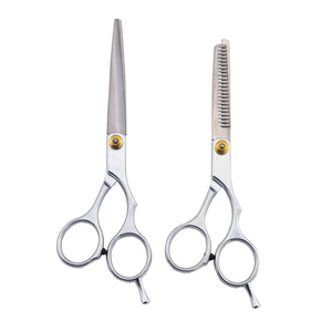 Ensemble de ciseaux de coiffeur de haute qualité 5.5 "finition cisaillement de coupe amincissant de coiffeur polonais avec kit de ciseaux de cheveux en acier allemand - Product Image 4