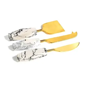 Juego de queso de Metal con mangos antiguos de último diseño, rebanador de queso de calidad duradera y herramienta de cuchillo esparcidor para frutas y verduras - Product Image 4