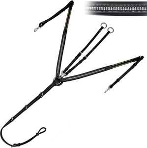 Meilleure vente de cuirasse de cheval 5 points Garniture en cristal Cuir de qualité supérieure Fabriqué au Pakistan - Product Image 3