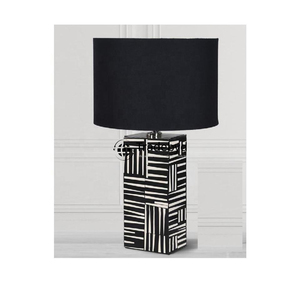 Lampe LED élégante en os incrusté, faite à la main, éclairage décoratif de table pour salon, chambre, hôtel, Tradebyd E26 AC, écologique - Product Image 1