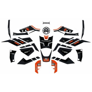 Kit completo di adesivi 3D per moto arancioni compatibili con Suzuki V-Strom 1050 - Product Image 1