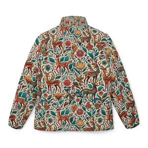 Nouvelle veste matelassée décontractée pour femme avec imprimé graphique de cerf de la forêt, style streetwear élégant, rembourrage en coton, style hip-hop gothique, vente en gros - Product Image 6