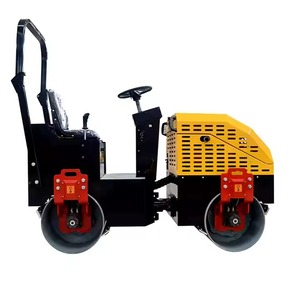 Compacteur d'Asphalte Tandem Vibrant Hydraulique à Essence Diesel 1 5 Tonnes Pompe à Rouleaux Machine Environnementale Municipale - Product Image 3