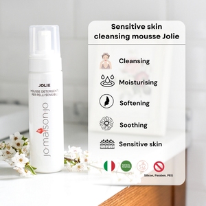 Mousse de limpieza de Centifolia de Rosa purificante de 200ml para pieles sensibles Ingredientes de aceite suaves y calmantes hechos en Italia - Product Image 2
