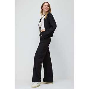 Black Wide-Leg <b>Sweatpants</b> - Product Image 3
