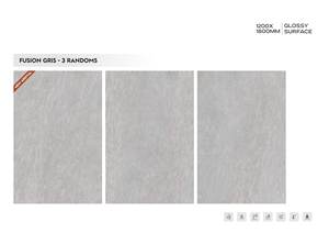 Azulejos de losa de mármol brillante de porcelana de 1200x1800mm de calidad superior moderna Diseño de precisión para paredes de salón Pisos Ladrillo refractario - Product Image 2