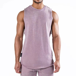 Estilo único correr culturismo desgaste hombres camiseta sin mangas entrenamiento gimnasio sin mangas nueva moda camiseta sin mangas Fitness Tops hombres - Product Image 2