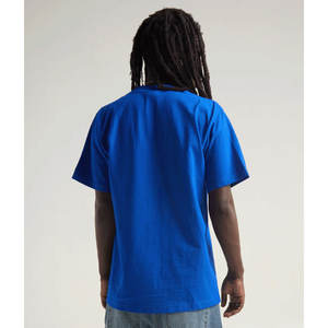 Camiseta de cuello redondo de algodón de corte regular Camiseta de manga corta suelta de algodón de talla grande para hombre - Product Image 2