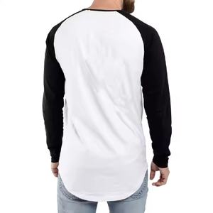 T-shirt à manches longues double couche pour hommes, nouveau style streetwear tendance, manches flamme graphiques à impression complète, coupe surdimensionnée - Product Image 2