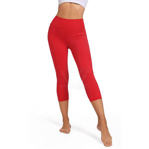 Spandex Poliéster Último diseño Cómodo Mujeres Yoga Pantalones Gimnasio Desgaste Cintura elástica Yoga Leggings - Product Image 1