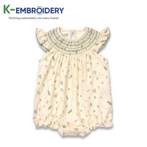 Belle Baby Girl Smocked Bubble Body vêtements smockés de haute qualité, robes de filles, vêtements pour enfants - Product Image 1