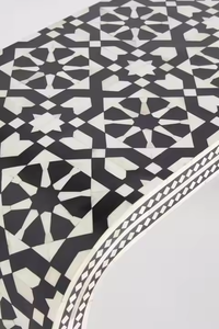 Console d'incrustation d'os Meubles de décoration intérieure uniques-Armoire d'incrustation d'os pour le salon Meilleur prix par l'artisanat en croissant - Product Image 4
