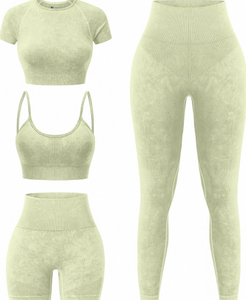 Conjunto de Yoga para Gimnasio, Impermeable, Spandex/Nailon - Product Image 5
