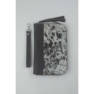 Cartera LAXURA Vintage de Cuero Vacuno con Protección RFID, Cierre de Cremallera, Forro de Poliéster, Decoración Floral, Disponible en Longitudes Cortas y Largas - Product Image 2