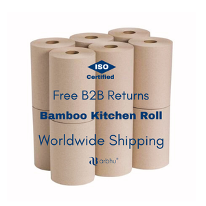 Rollo de Cocina de Bambú, Papel Multiusos Resistente con Alta Absorbencia para Uso Doméstico y Comercial - Product Image 5