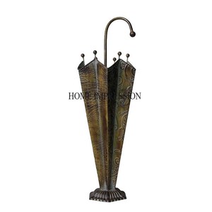 Trending Pattern Arrival High Grade Gold Plated Most Fancy Unique Designer Heavy Duty Metal <b>Umbrella</b> <b>Stand</b> From Indian Supplier - Product Image 2
