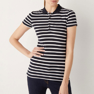 Chemises d'été pour femmes en tissu tricoté 100% coton, séchage rapide, respirant, anti-froissement, UPF 50+, décontracté et professionnel - Product Image 3