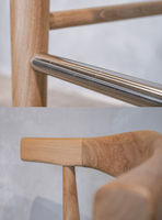 Tabouret de bar en teck pour restaurant, hôtel, villa, resort, café, mobilier commercial pour l'hôtellerie