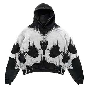 Ropa de calle personalizada Hip Hop 100 algodón peso pesado 3D estampado Sudadera con capucha pulóver 3D Puff estampado sudaderas con capucha para hombres - Product Image 3