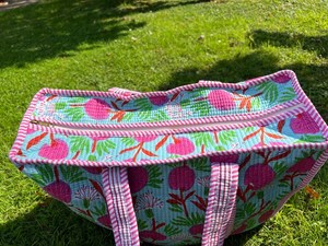 Bolso de mano acolchado de algodón, bolso de compras de algodón hecho a mano indio para mujer, bolso de hombro - Product Image 4