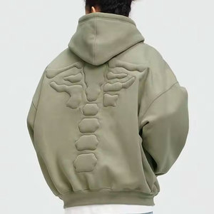 Sweat-shirt à capuche surdimensionné avec logo en relief personnalisé de qualité supérieure pour femmes sweat-shirt à capuche avec impression 3d pour femmes - Product Image 6