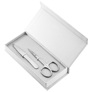 Pince à épiler professionnelle pour sourcils et ciseaux à sourcils en acier inoxydable ensemble pince à sourcils à pointe inclinée pour façonner les sourcils - Product Image 4