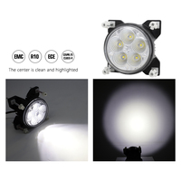 Luz de Trabajo LED Redonda de 50W, Haz de Luz Amplio de 90mm, Lámpara de Trabajo LED para Fendt 1038 1042 1056 1050 Vario