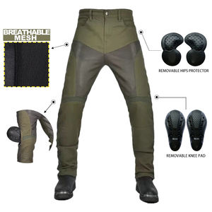 Jeans de moto pour hommes, pantalon en denim avec protections amovibles, maille respirante, séchage rapide, vêtements de tourisme - Product Image 6