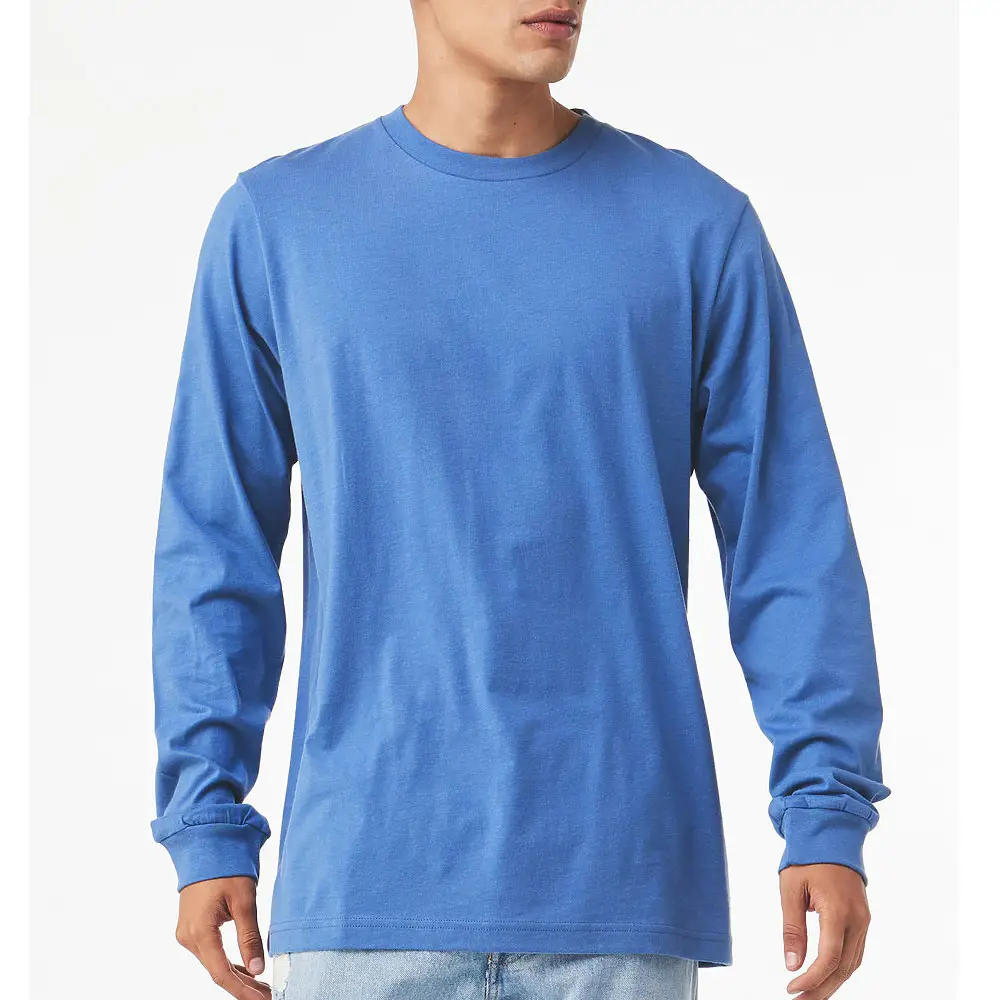 Bella Canvas Unisex Jersey Long-Sleeve T-Shirt 3XL Athletic Long Sleeve Soft-Washed Full Sleeve Shirts