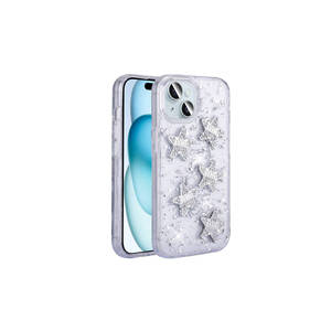 Coque iPhone 14 Étoiles Scintillantes - Housse de Protection en Silicone de Luxe avec Airbag, Anti-Traces de Doigts et Conception Isolante - Product Image 1