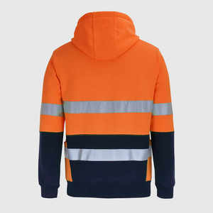 Heavy Weight Mens Essential Fleece Sudadera con capucha Safety Green Plained Sweats Hoody - Product Image 4