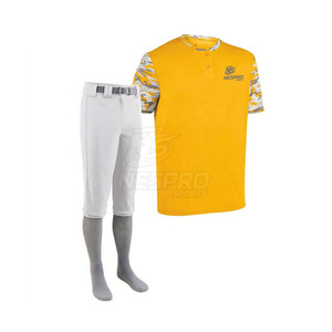 Nouvelle arrivée vêtements de sport 100% polyester tissu uniforme de baseball meilleure vente prix uniforme de baseball - Product Image 3