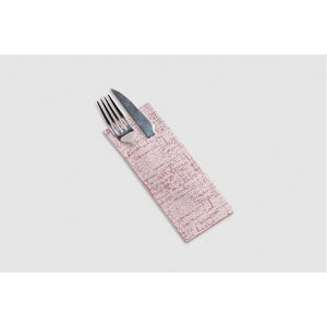 Tovaglioli Monouso in Tessuto Morbido Vanilla 32x40cm Strauss Brown Print Kanguro, 600 Pezzi, B2B - Product Image 1