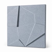 Panneau acoustique 3D à facettes, panneau acoustique en fibre de polyester, panneaux insonorisants en feutre PET, Kusdesign