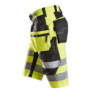 Pantalones cortos informales de lona de secado rápido de cintura media para hombre Pantalones cortos de trabajo de la mejor calidad con patrón sólido más vendidos - Product Image 4