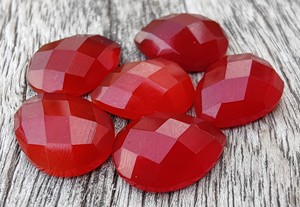 Cabujón en forma de pera suelto de ónix rojo Natural de marca Lavira de alta calidad, parte posterior plana calibrada, certificado por terceros, 9mm, 14mm, 20mm - Product Image 2