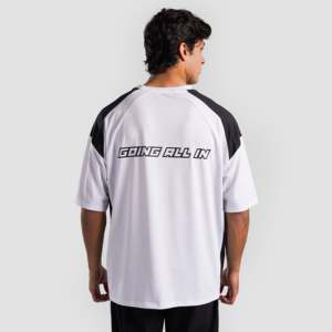 Camiseta Negra Oversize de Punto 100% Poliéster con Estampado Gráfico Sólido y Métodos de Serigrafía - Product Image 2