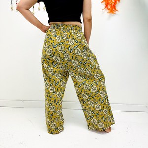 Nouveau pantalon d'été en coton uni respirant, coupe bootcut, taille haute, ample, de SHUBH EXIM, exportateur indien - Product Image 6