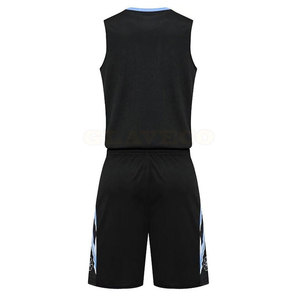 Uniforme de basket-ball en tissu doux imprimé de logo personnalisé ensembles de haute qualité confortable grande taille respirant de haute qualité confortable - Product Image 2