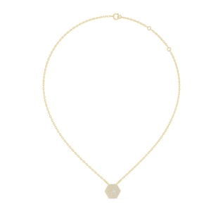 Conjunto de Colgante de Diamante Cultivado en Laboratorio Versátil, Oro Amarillo de 18 Quilates con Baño de Rodio, Diseño Minimalista para Regalo de Lujo, Uso Diario, Glamour - Product Image 4