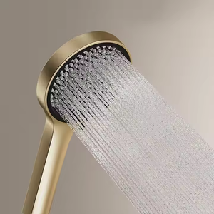 Multifunktions-Duschpaneel-Set zur Wandmontage, Gold & Grau Aluminium, mit Wasserfall und LED-Digitalanzeige - Product Image 2