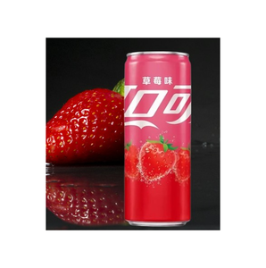 Coca Cola Strawberry China Limited Edition 24x330ml Cans 24 Pack Shrink <b>Wrapped</b> Trays For Efficient Retail Displays Export - Product Image 4