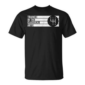 T-Shirt Promozionale con Stampa 'Classical Arts Trained 4 Speed Manual Transmission' - Product Image 1