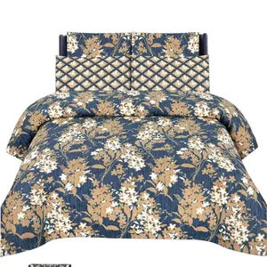 5-6 Pieces Bedding Set 100% Cotton Salonika Quality Stitched bedsheets at Wholesale Unique Design Cotton Bed Sheet sheets