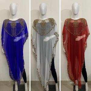 Abaya Poncho haussement d'épaules haut fabriqué à la main taille unique fête vêtements pour femmes robe Maxi vêtements de bain offre de vente pour les vacances à la plage - Product Image 2