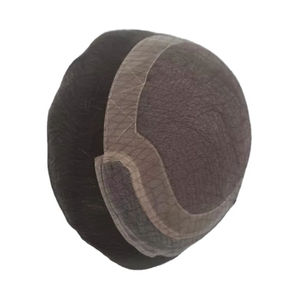 Los Angeles Front Lace Double Drawn <b>Tape</b> Hair Extensions Pre-Bonded Curly Human Remy Hair Mens Toupee & Wig - Product Image 5